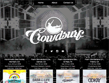 Tablet Screenshot of crowdsurfconcerts.com